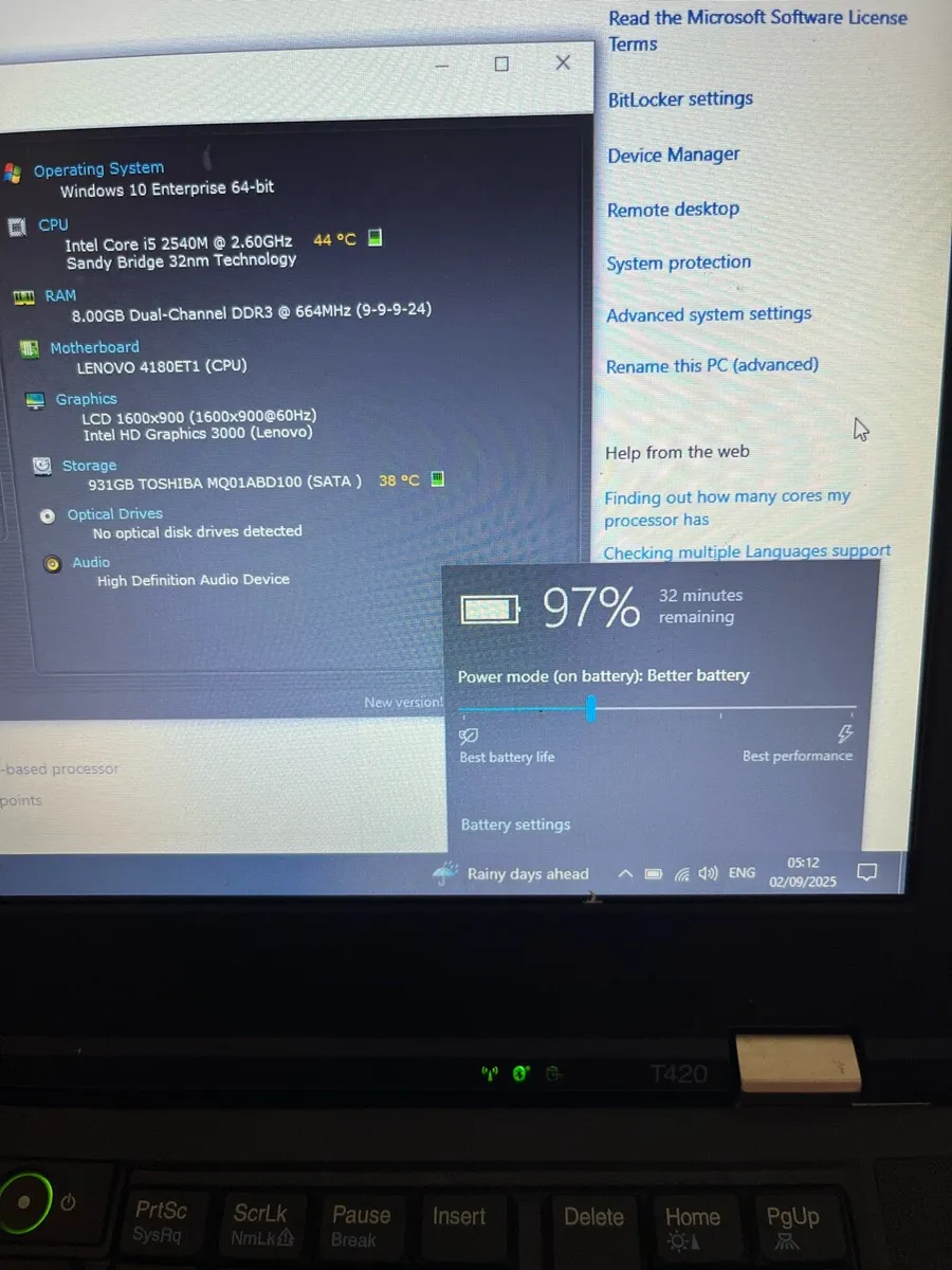 Lenovo i5 for 80 - Image 4