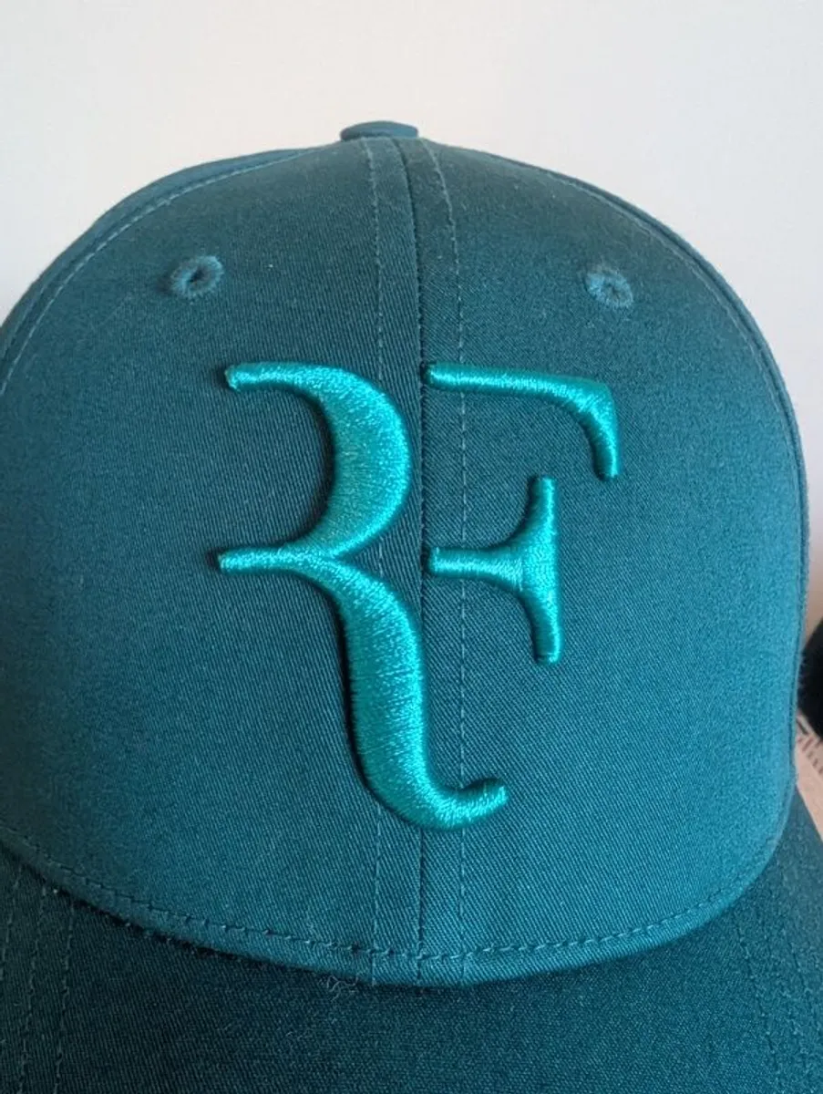 Roger Federer Uniqlo Tennis Cap Hat Green / Teal one size - Image 2