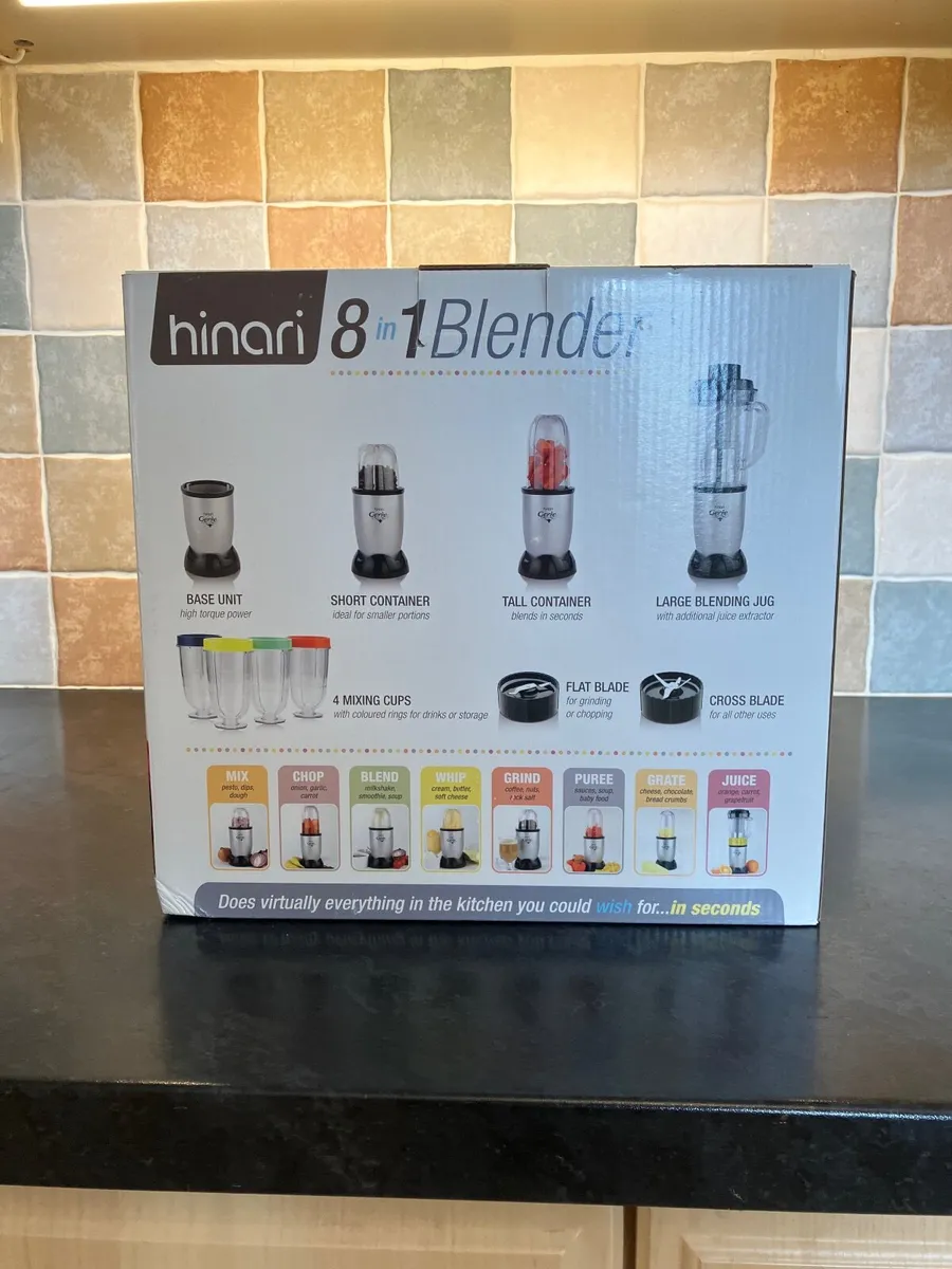 Hinari Genie - 8 in 1 Blender - Brand New - €45 - Image 3