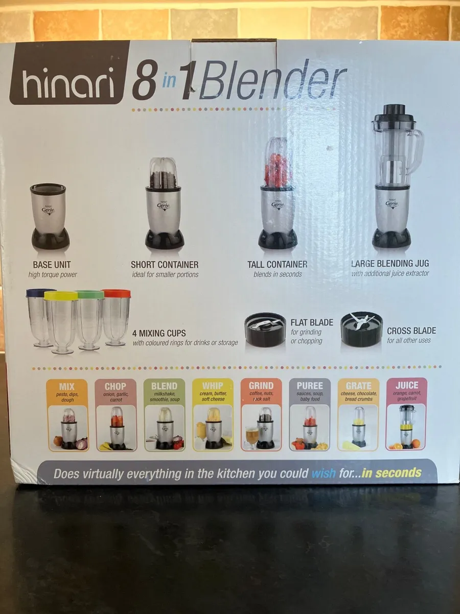 Hinari Genie - 8 in 1 Blender - Brand New - €45 - Image 4
