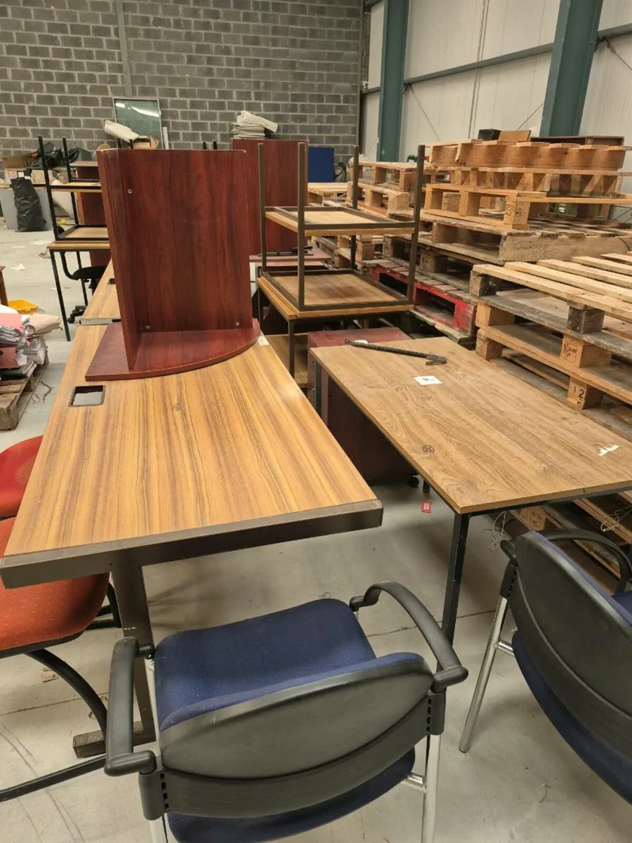 Office desks tables and chairs NEED GONE