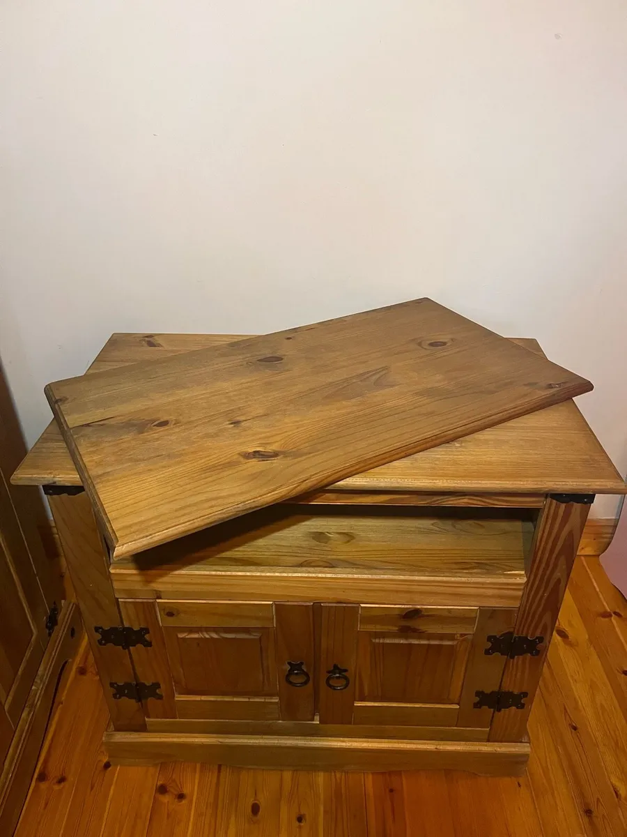 Mexican pine tv stand - Image 3