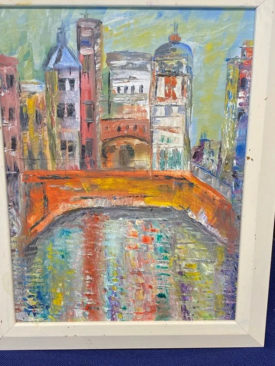 picture Oil on board framed signed Paul O Brien - Image 1