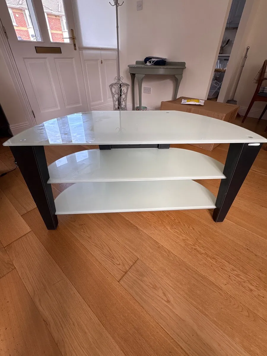 Tv stand - glass FREE - Image 1