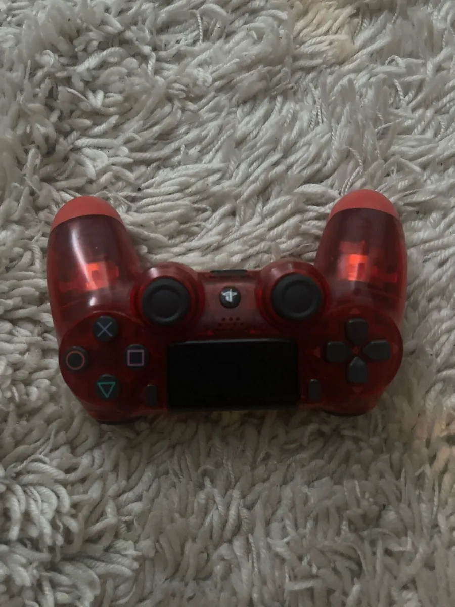 PS4 White + Red Clear And Black Controller - Image 2