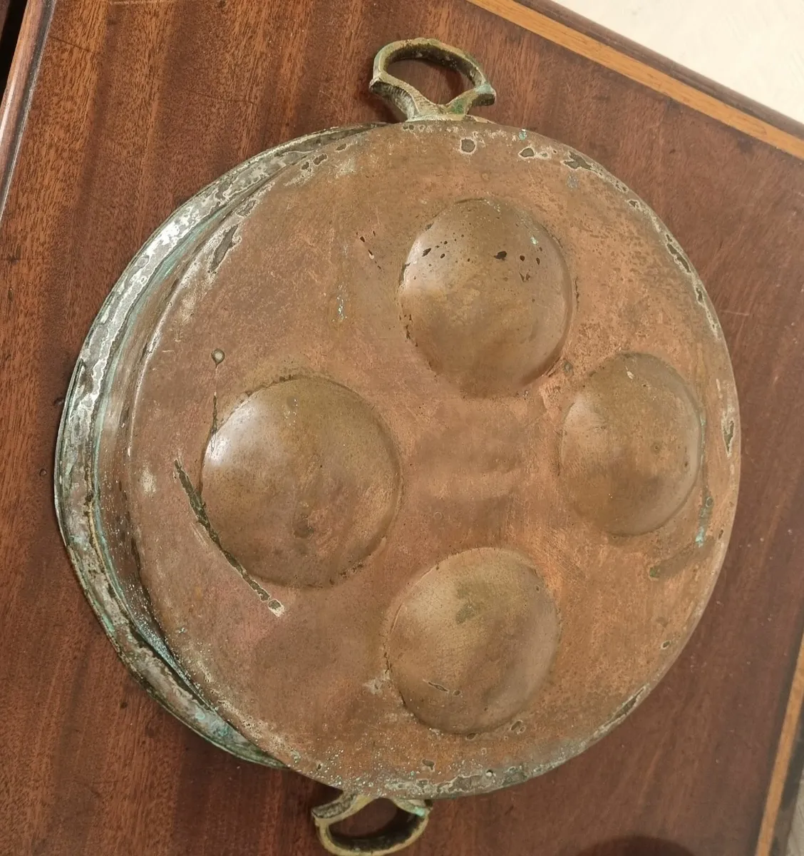 Antique Copper French Egg Poacher