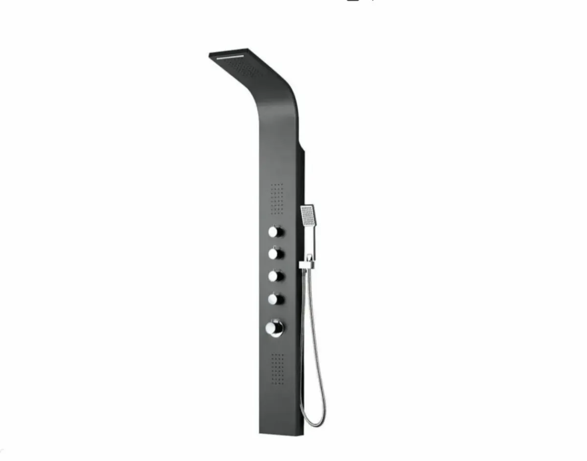 Bathshack - Monsoon Shower-Tower - Black - Image 1