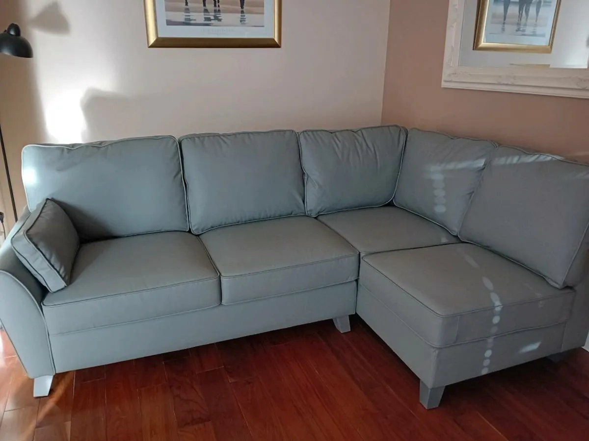 Cannes Corner Suite Sofa with Ottoman Footstool - Image 3