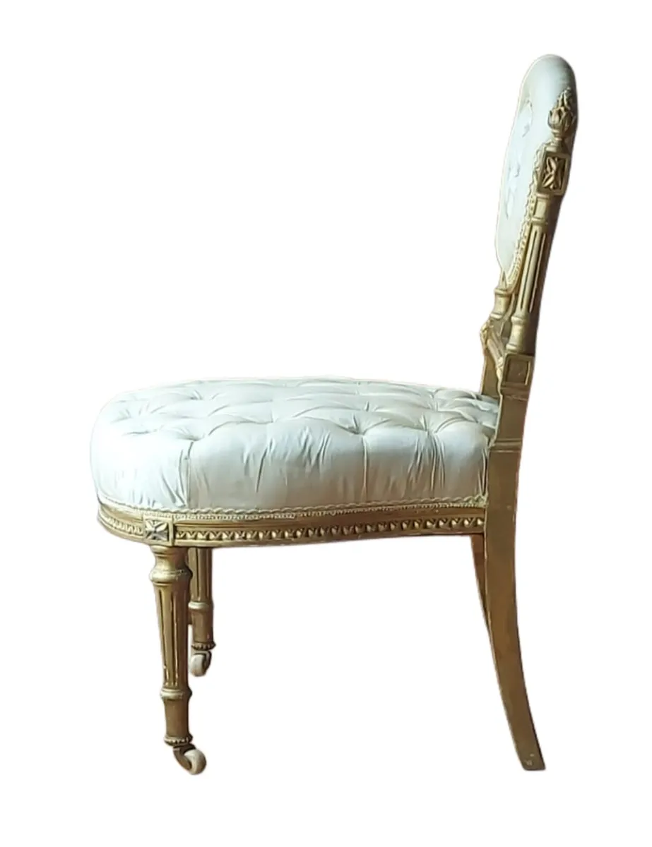 📍 CLEARANCE: PAIR of Louis XVI petite chairs - Image 4