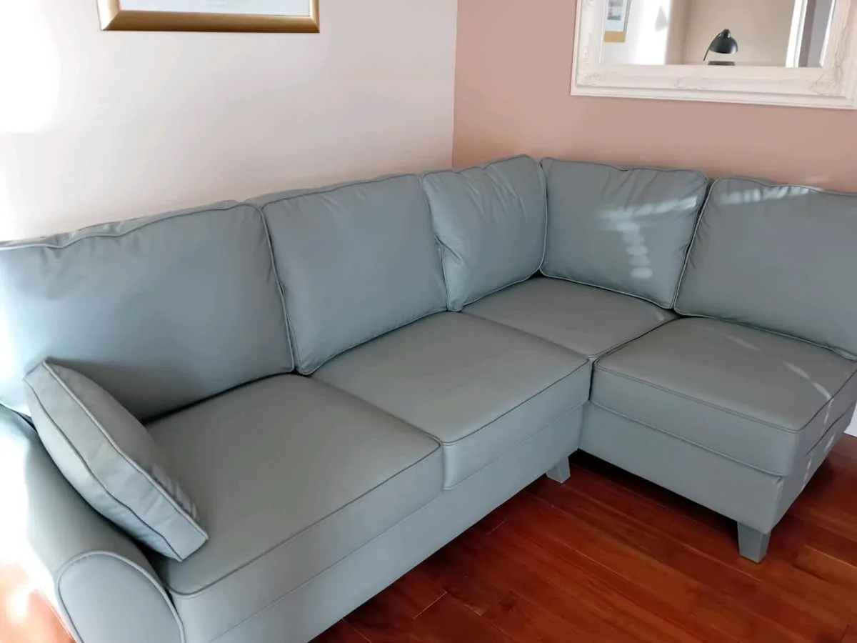 Cannes Corner Suite Couch with Ottoman Footstool - Image 1