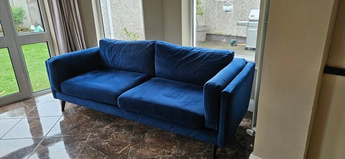 Whitemeadow Velvet Sofa - open to reasonable offers - Image 2