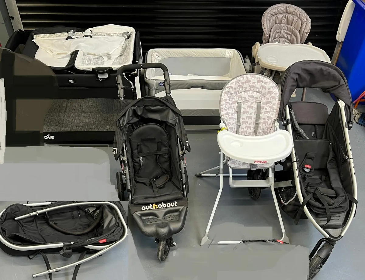 Baby Buggy Stroller Cot High Chair Out N About - Image 1