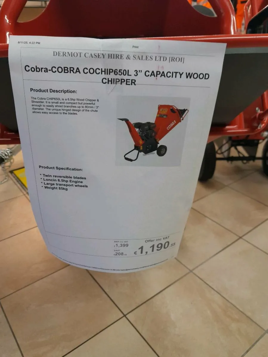 Cobra Woodchipper Chip650L - Image 4