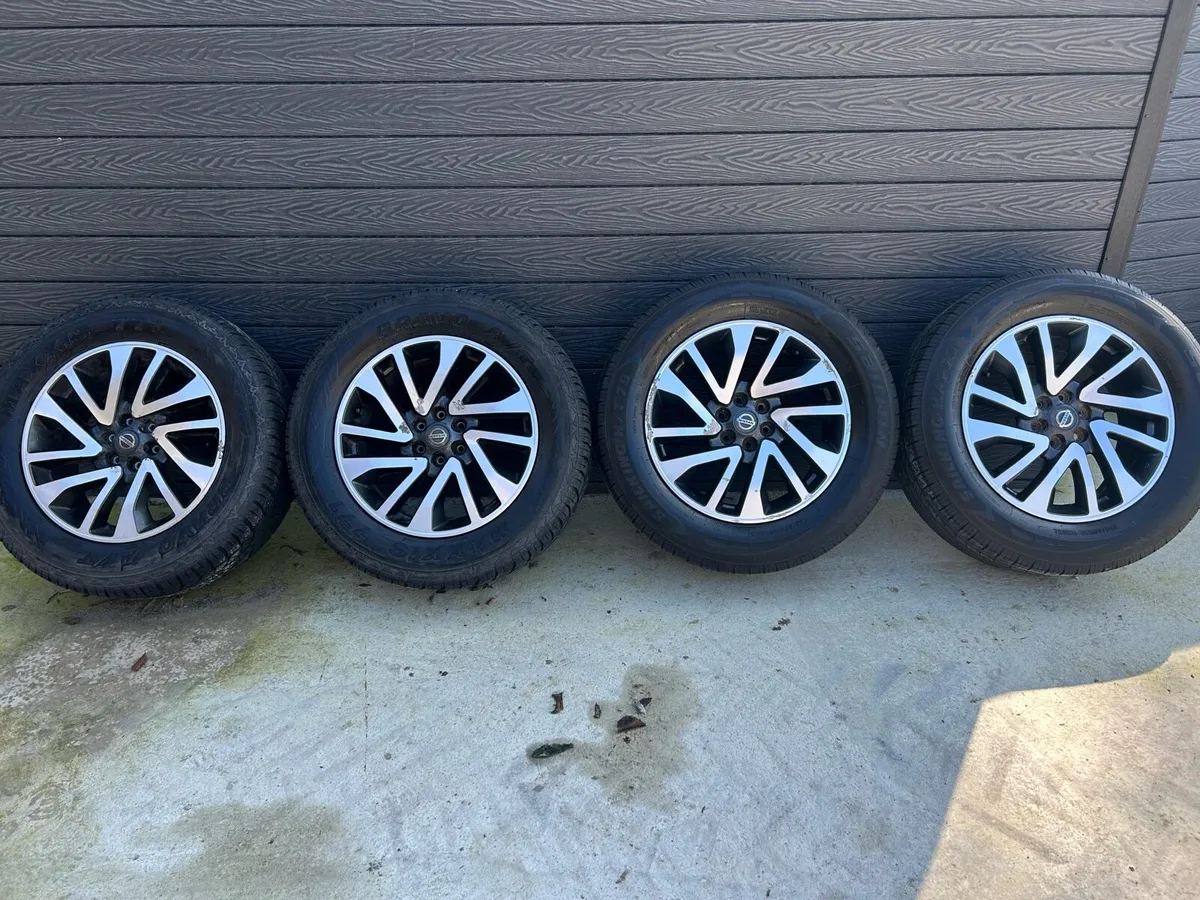 18” GENUINE NISSAN NIVARA ALLOY WHEELS & TYRES - Image 2