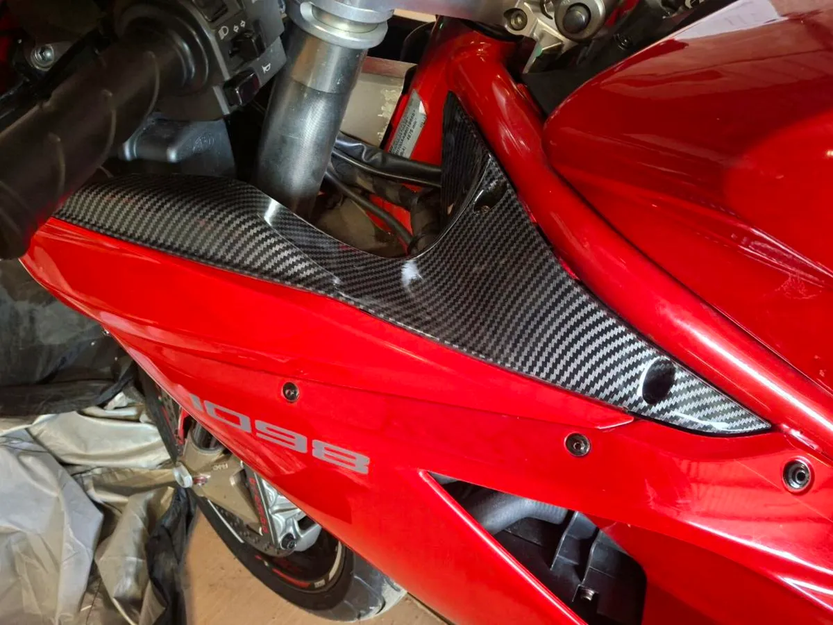Ducati carbon fiber dash panels - Image 1