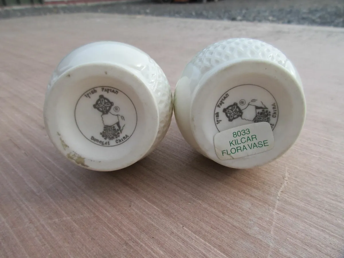 Irish Parian China Vases - Image 2