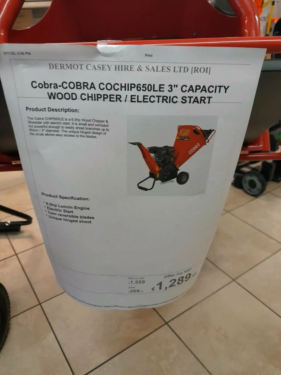 Cobra Woodchipper CHIP650LE - Image 3