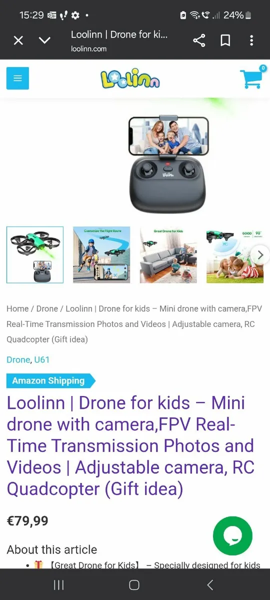 Loolinn U61 Kids Drone - Image 2