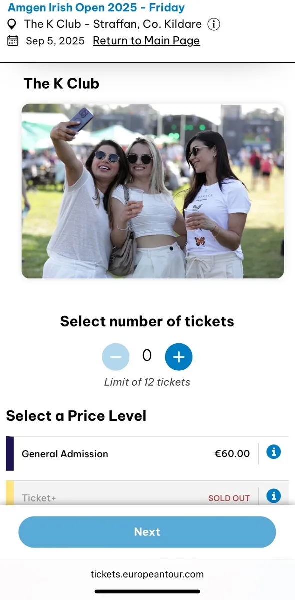 Amgen Irish Open golf tickets for Friday - Image 2