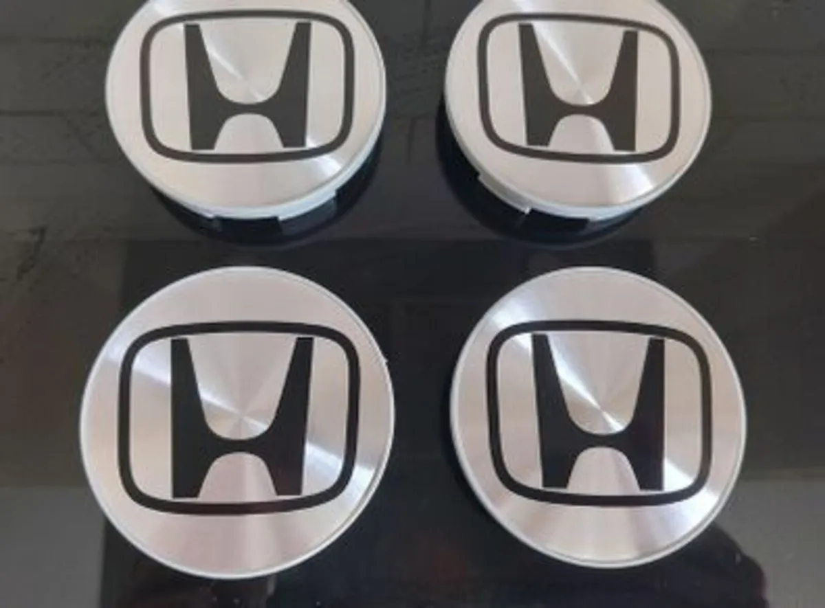 Honda Centre Caps (Silver) FREE POST - Image 1