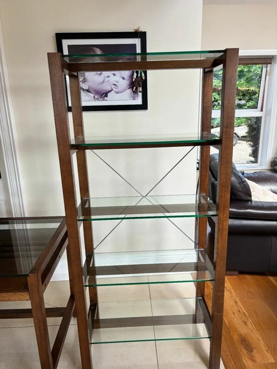 Dark Wood Shelving Units - Image 4
