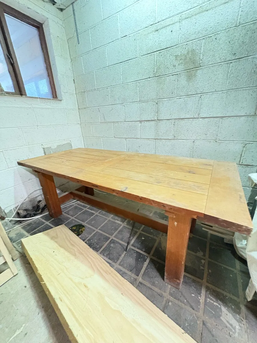 Handmade Old Pine Table - Image 1