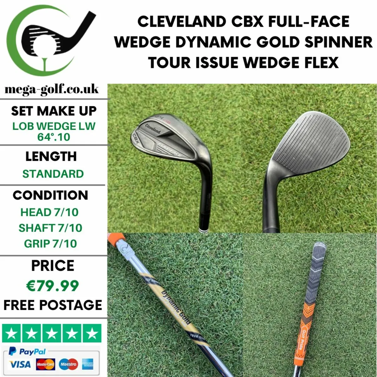CLEVELAND CBX FULL-FACE WEDGE LW 64°.10 / WEDGE - Image 1