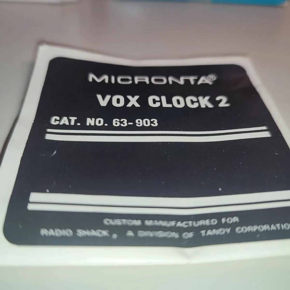 Vintage Vox Clock 2 Micronta-Tandy 63-903 Talking - Image 4