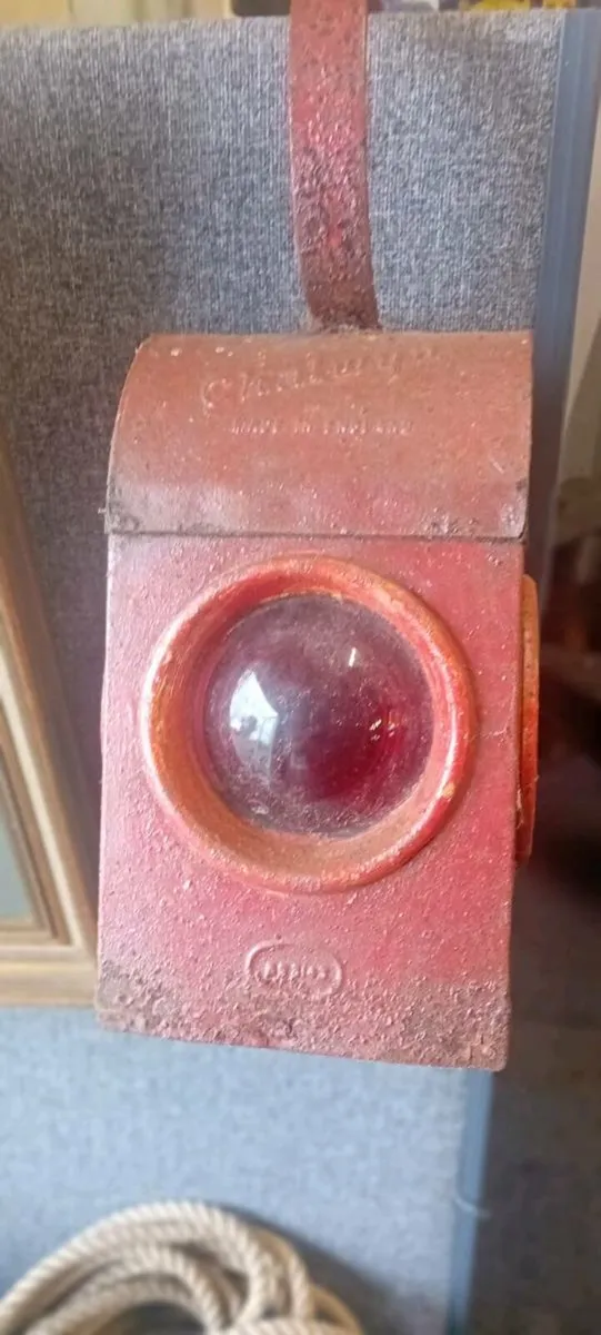 Vintage Road Works Lamp - Image 2