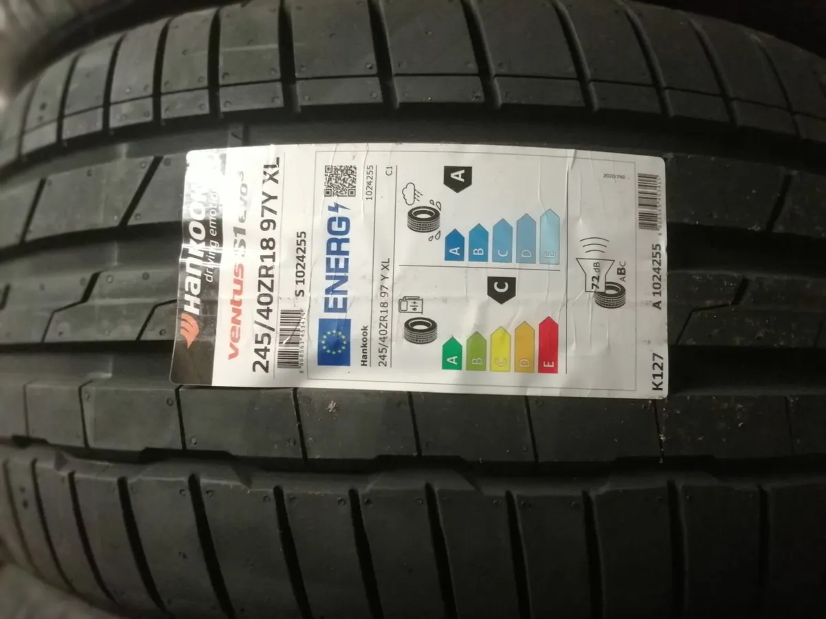 X 4  new Hankook Ventus S1 Evo3  (245/40/18) - Image 2