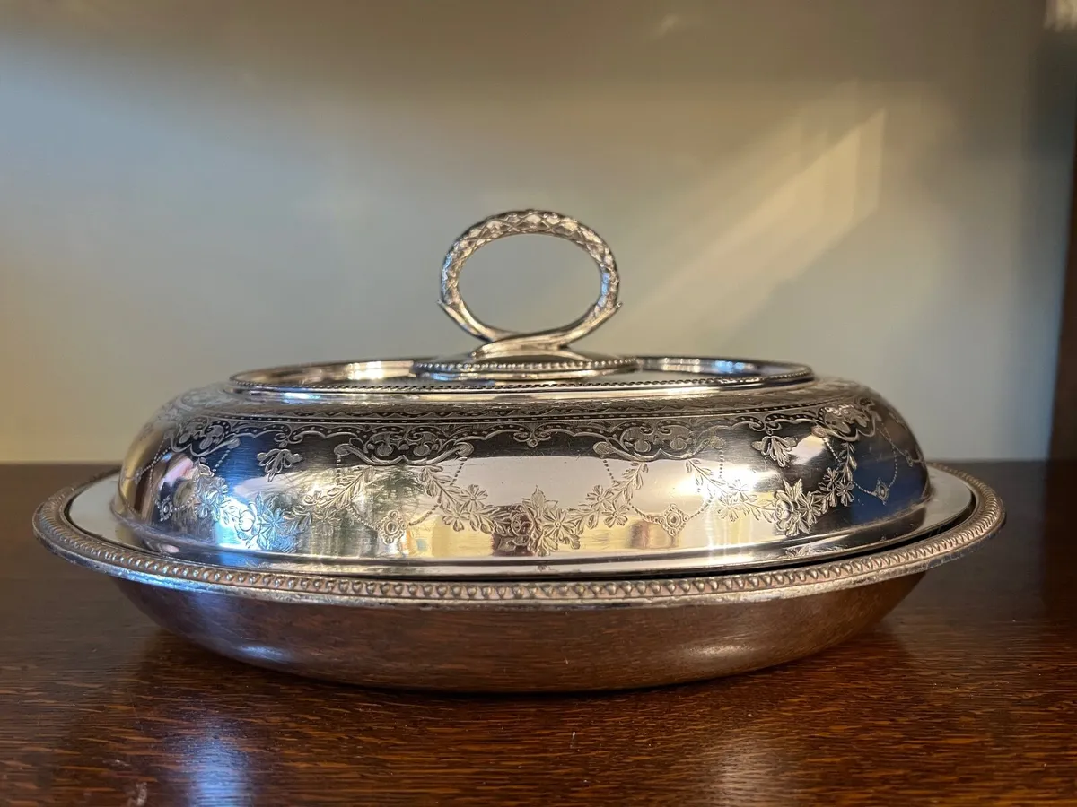 Silver Plated Serving Dish - Image 1
