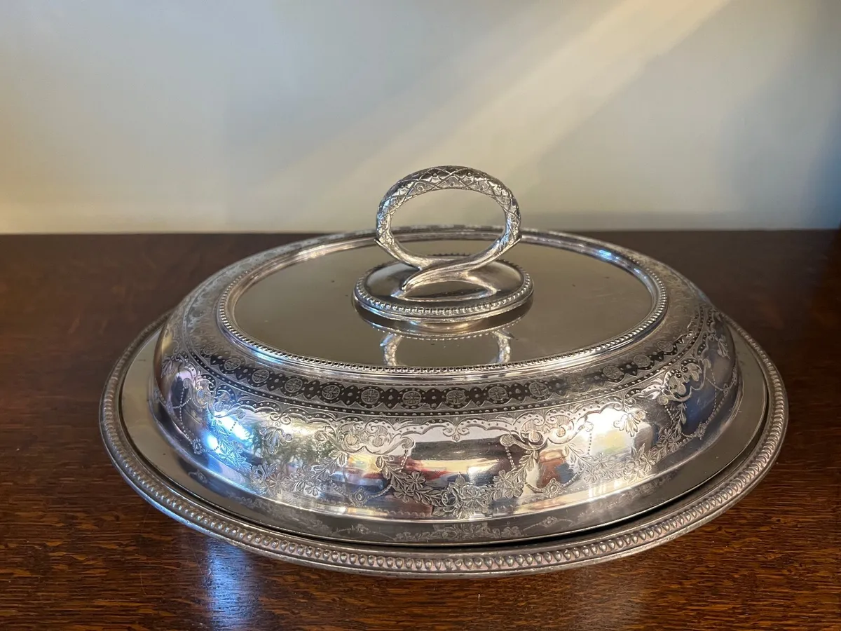 Silver Plated Serving Dish - Image 3
