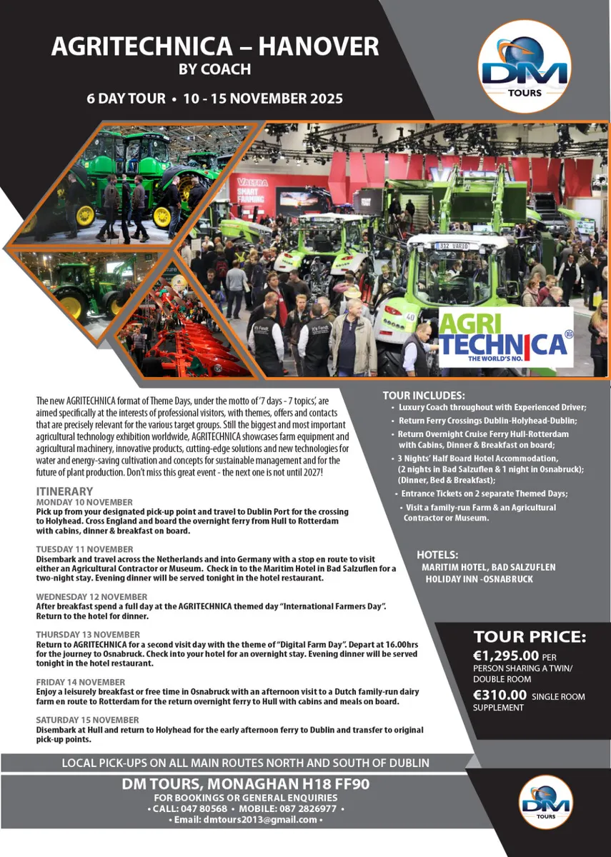 Coach Tour to Agritechnica, Hanover - Image 2