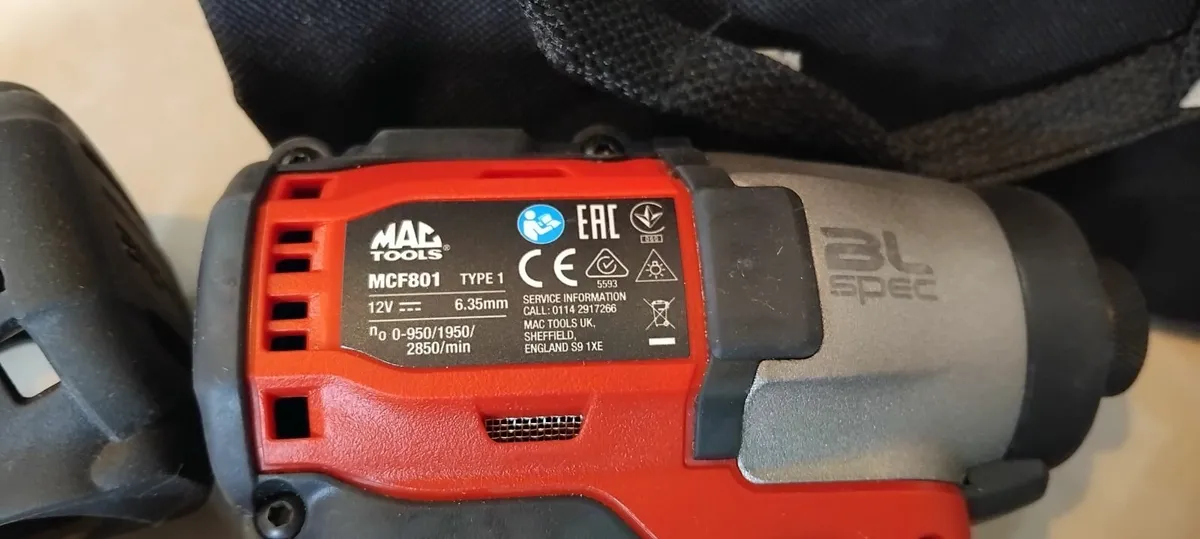 Mac Tool MCF801 12v impact Driver - Image 4