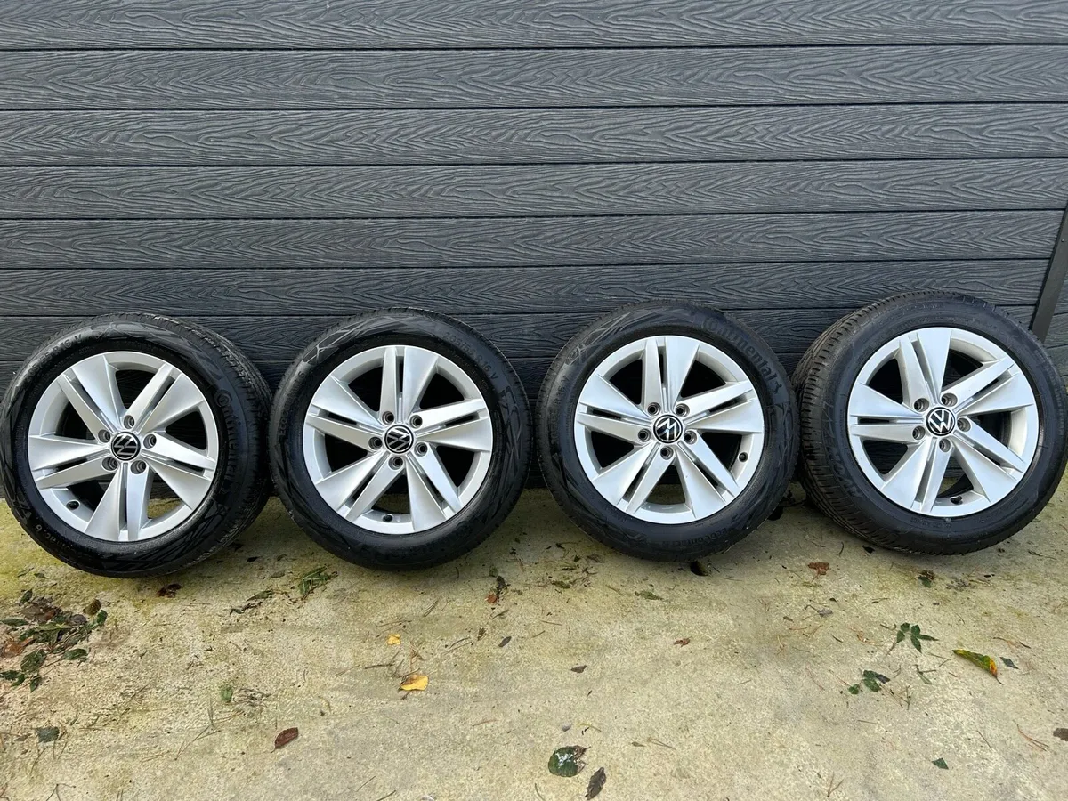 16” GENUINE VOLKSWAGEN GOLF ALLOY WHEELS & TYRES - Image 2