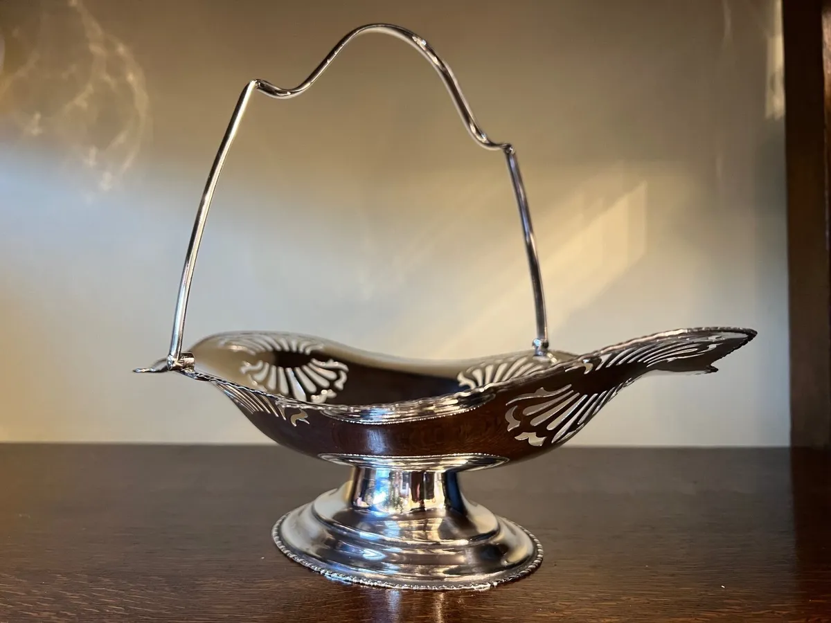 Silver-Plated Basket - Image 1