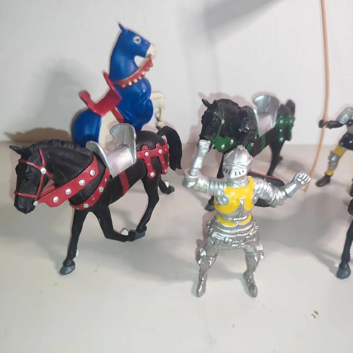 Collection Of Plastoy Vintage Horses And Knights - Image 3