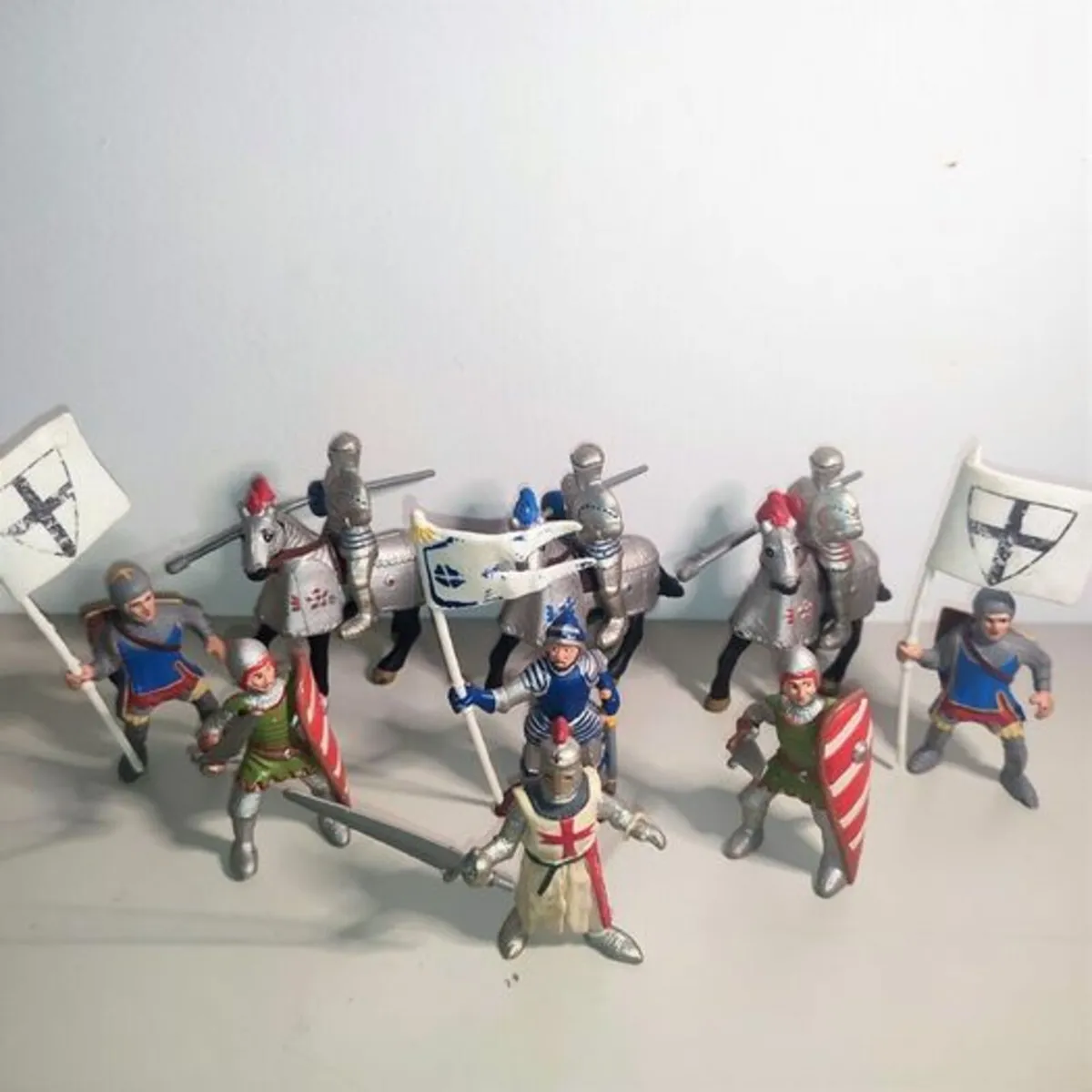 Collection Of Bullyland Jousting Knights + Horses - Image 1
