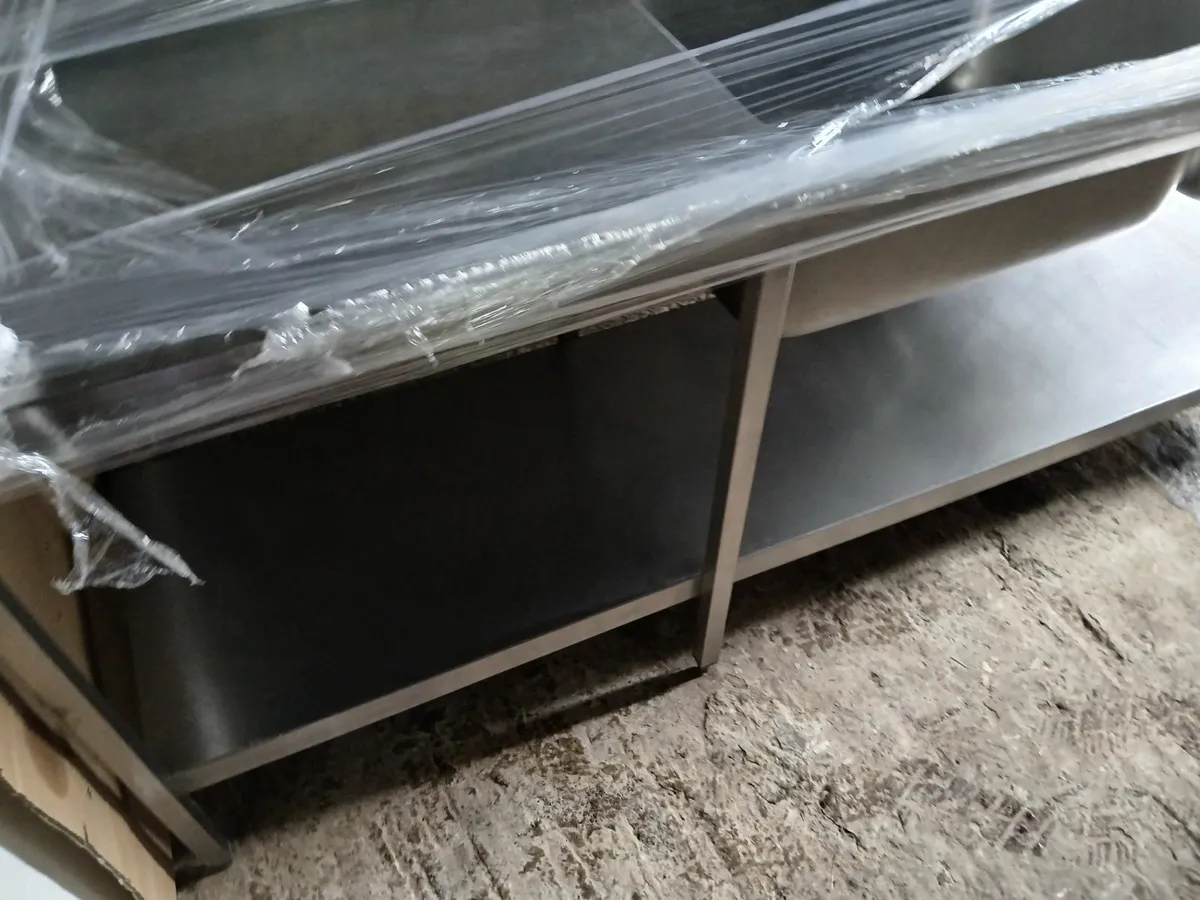 Staneless steel cabbinet double sink unit... - Image 3