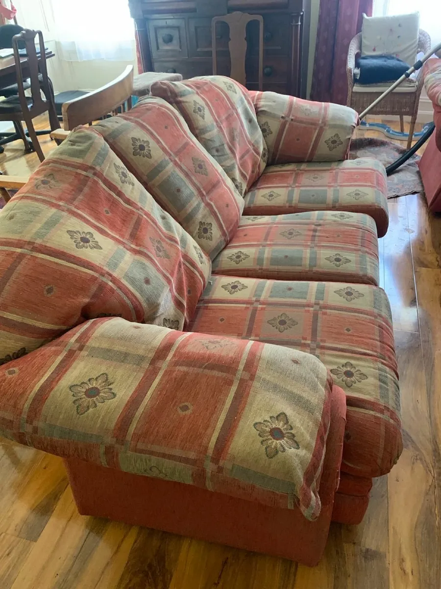 Sofa 3 seater and armchairs - Image 1