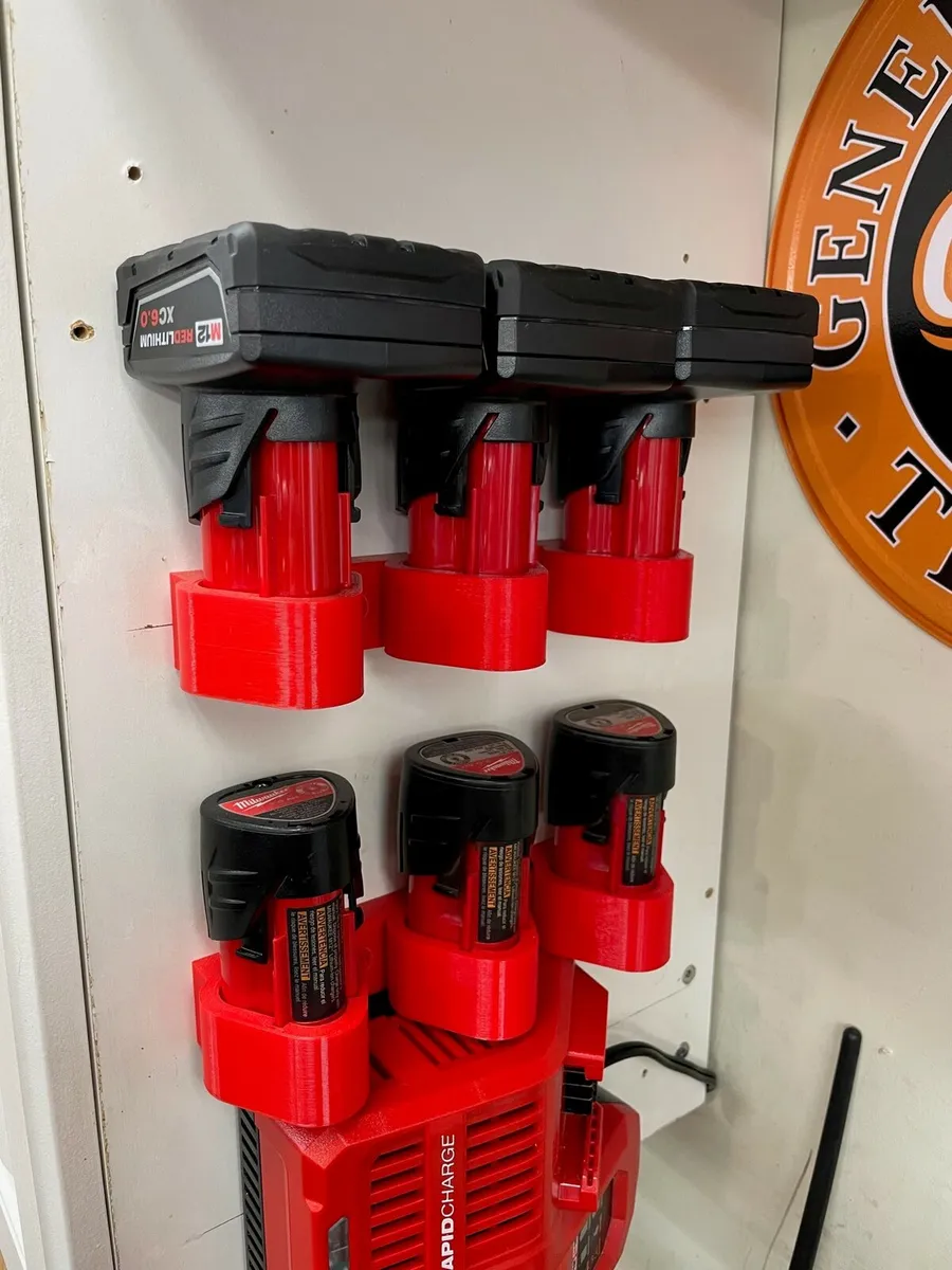 Milwaukee battery mount m12x3