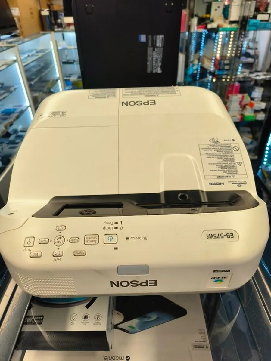 Epson EB-575Wi WXGA HDMI HD Ready Ultra Short Throw 2700 Lumens Projector (Lamp Hours: 24H only) - Image 1