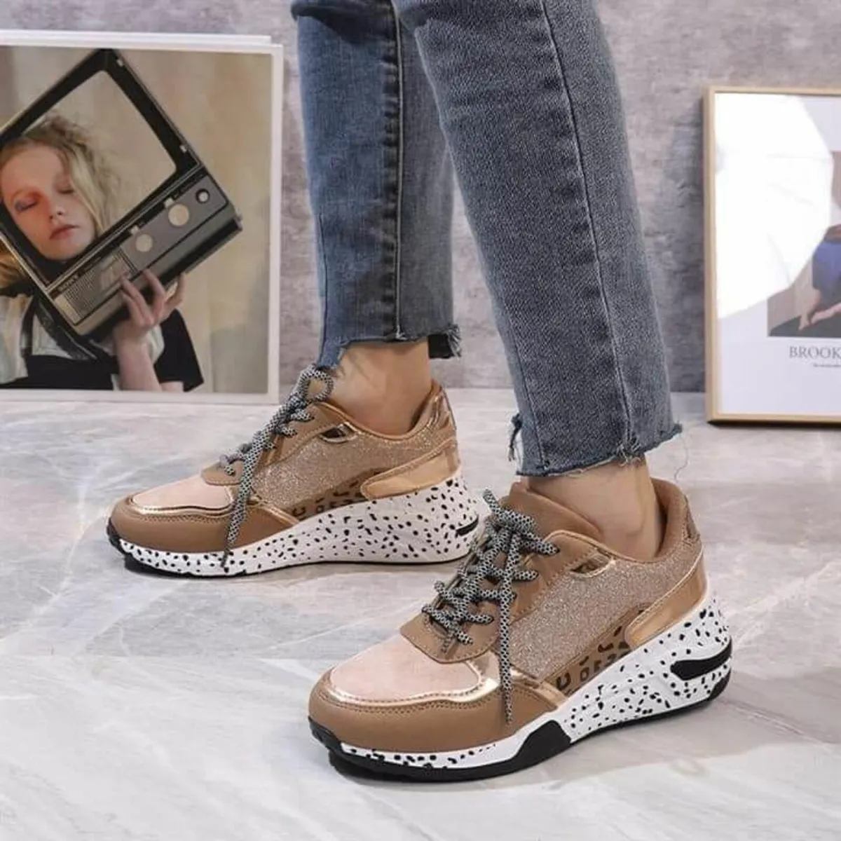 New Leopard Runners sizes 3-8 - Image 1