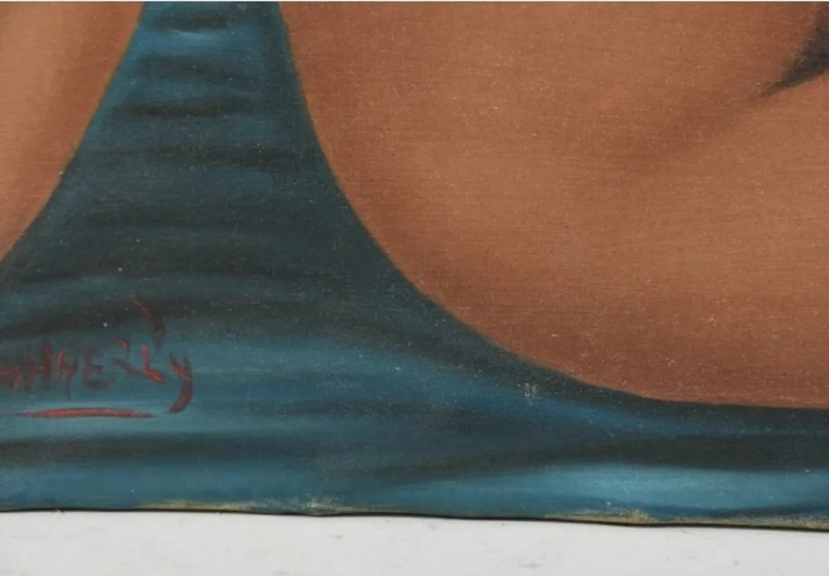 Large nude oil painting - Image 3