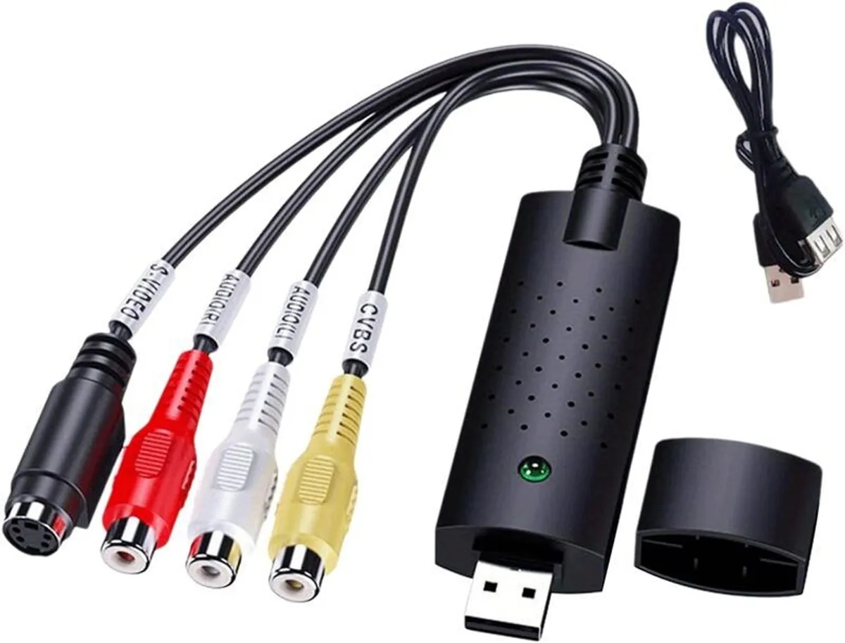 USB2.0 VHS to DVD Digital Video Capture Grabber Card Transfer 3RCA VHS to USB2.0