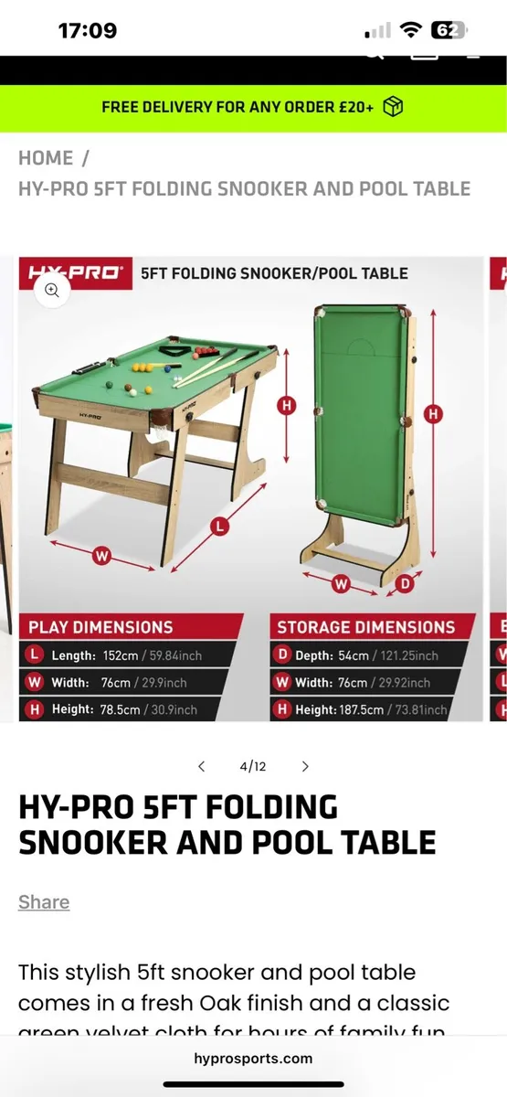 Pool table - Image 1
