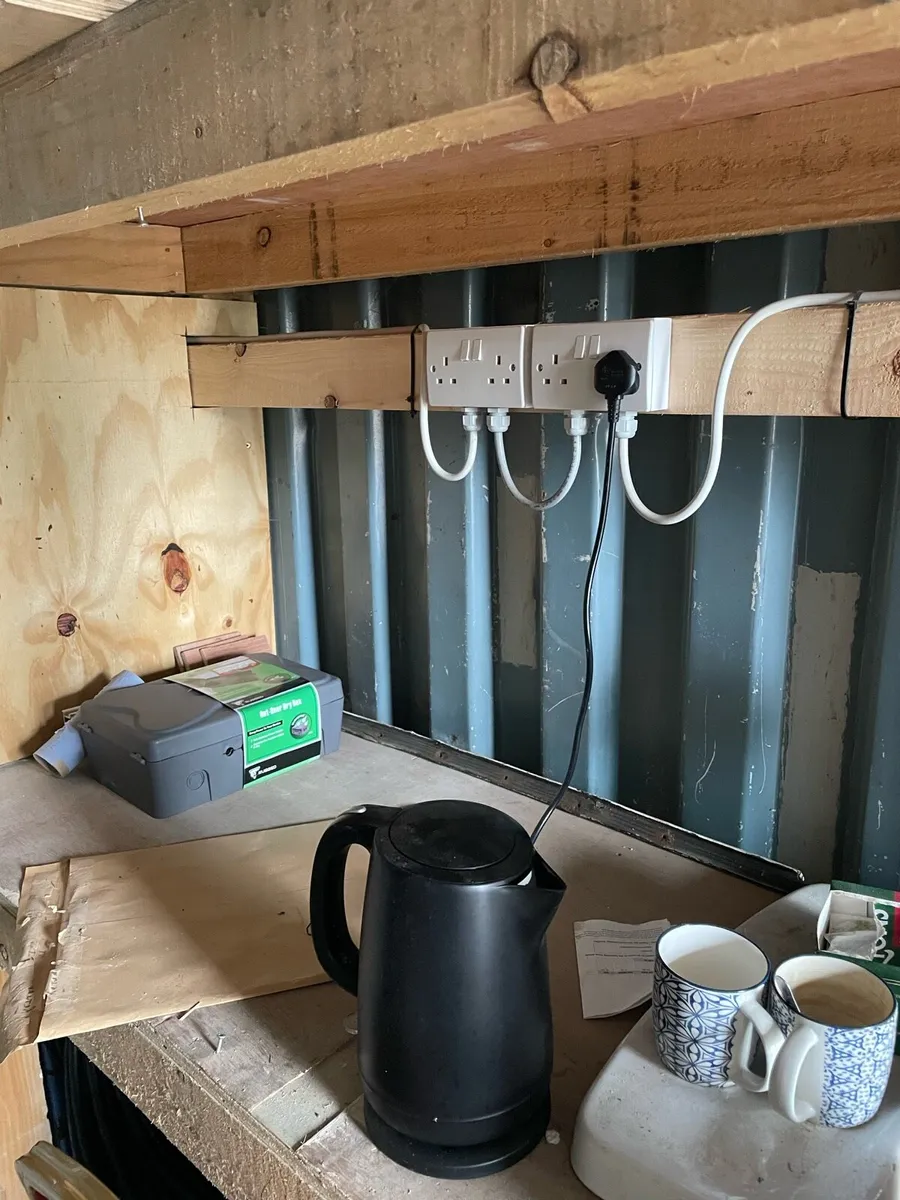 Site container with Toilet, Power and Shelving - Image 3