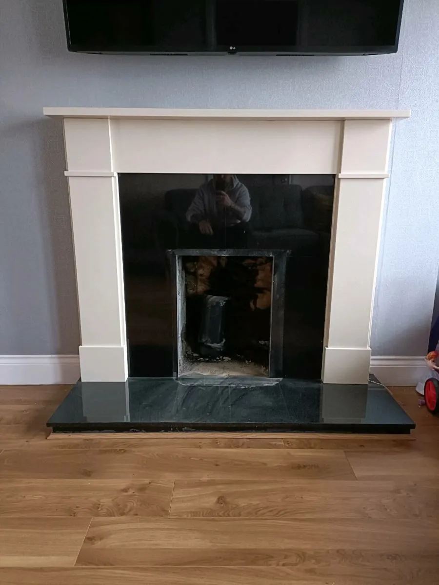 Fireplace in hearth