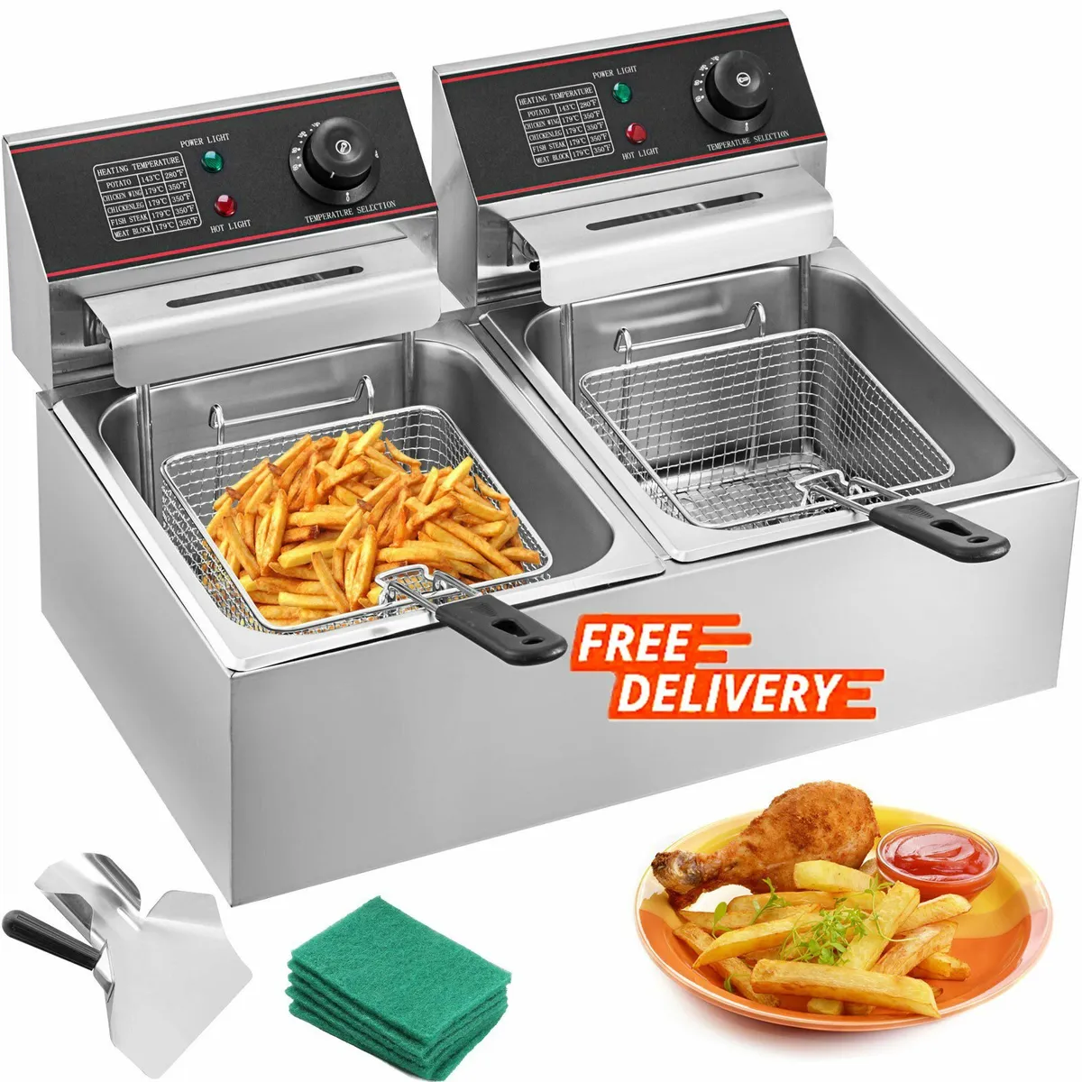 Commercial Deep Fryer 12L Electric Fryer 5000W - Image 1