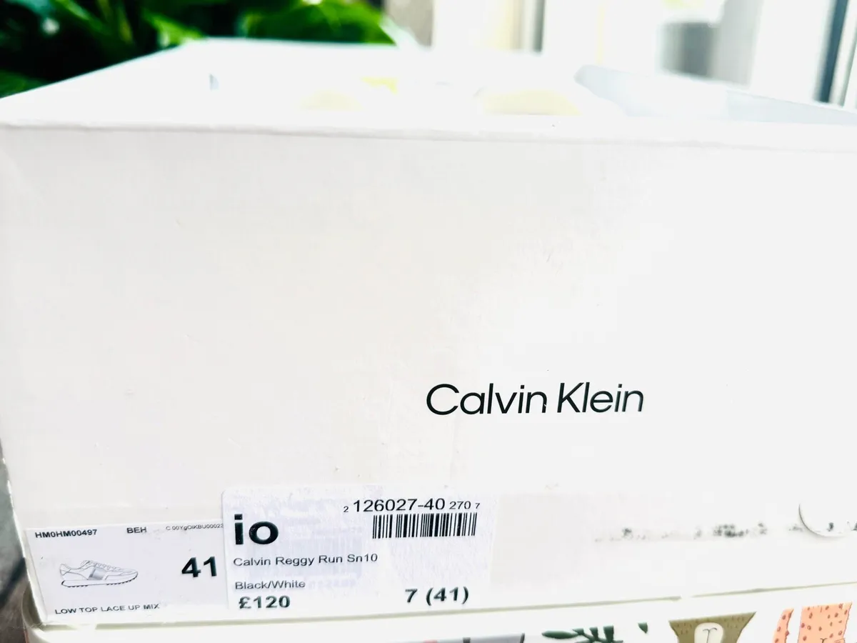 White Calvin Klein Trainers – Brand New - Image 3